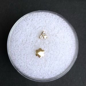 Maria Tash Diamond Trinity Threaded Stud Earring